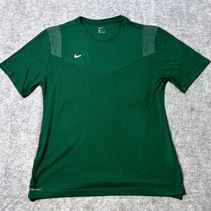 Nike Dri-FIT Training T Shirt Mens‎ XL Green Athletic Workout Tee Jersey Vented